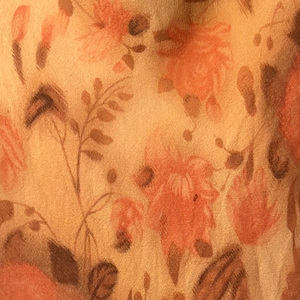 Laundry Peach Silk Chiffon Gown With Noted Flaw - image 8